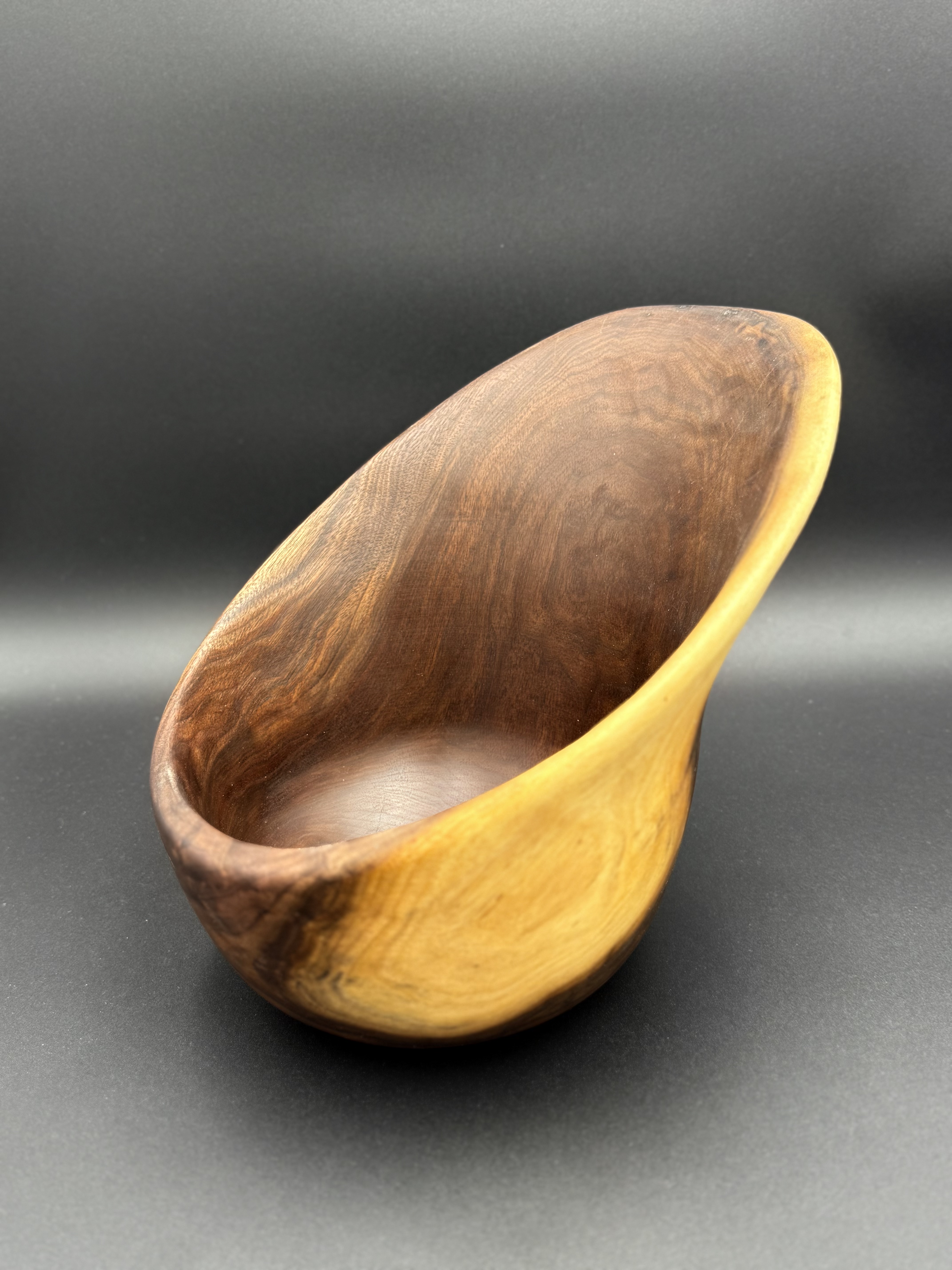 Walnut Slanted Bowl
