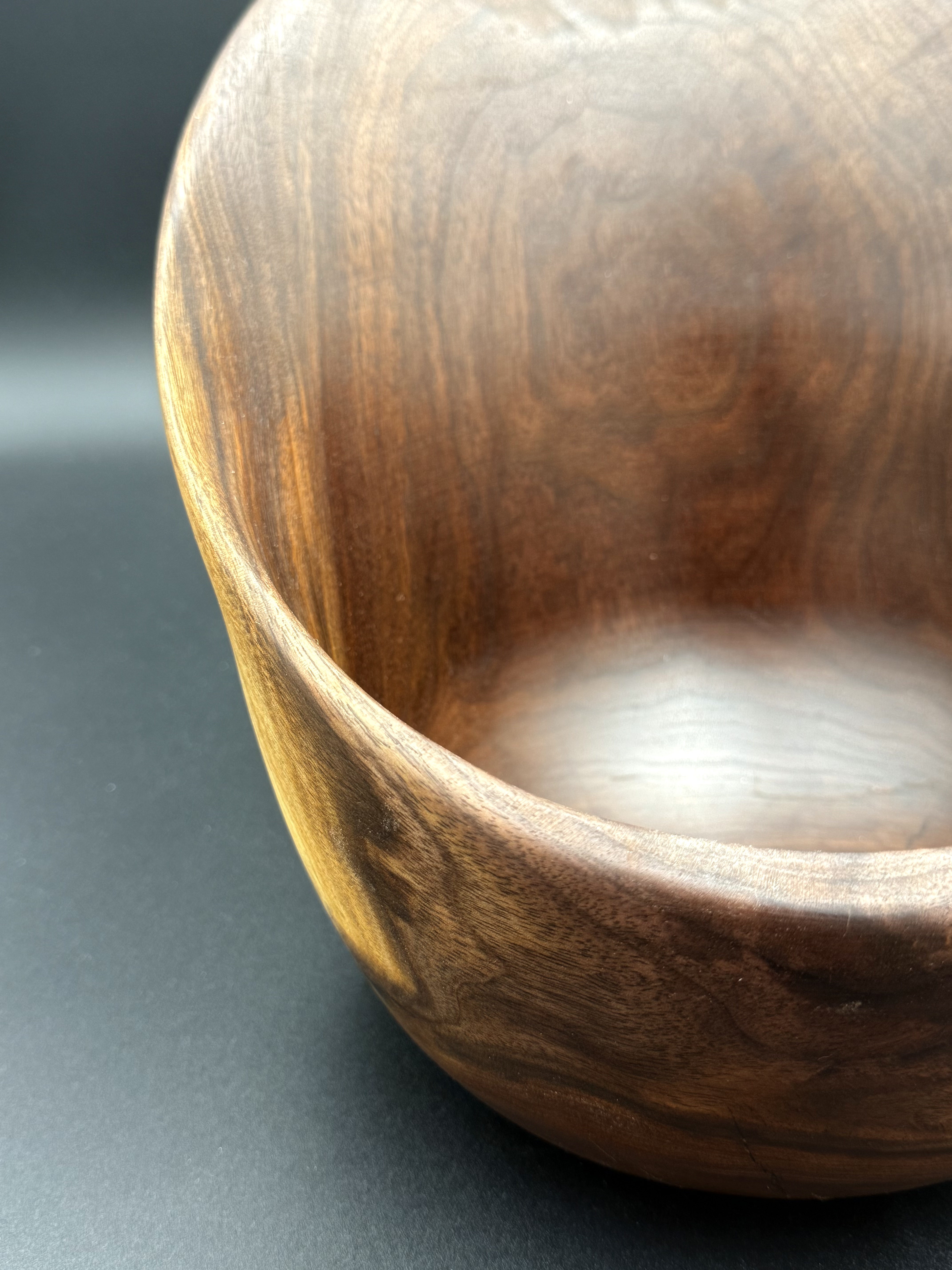 Walnut Slanted Bowl