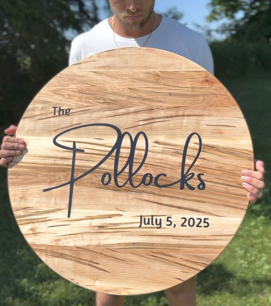 Custom Wedding Signing Board