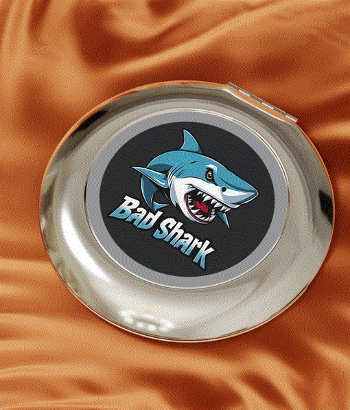 Compact Travel Mirror - Bad Shark Design