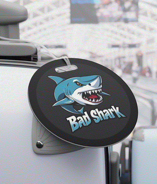 Luggage Tags - Bad Shark Design