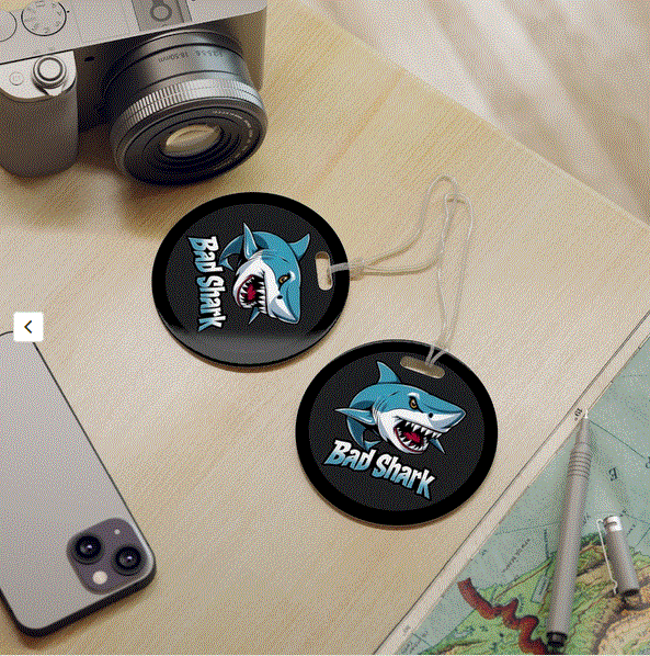 Luggage Tags - Bad Shark Design