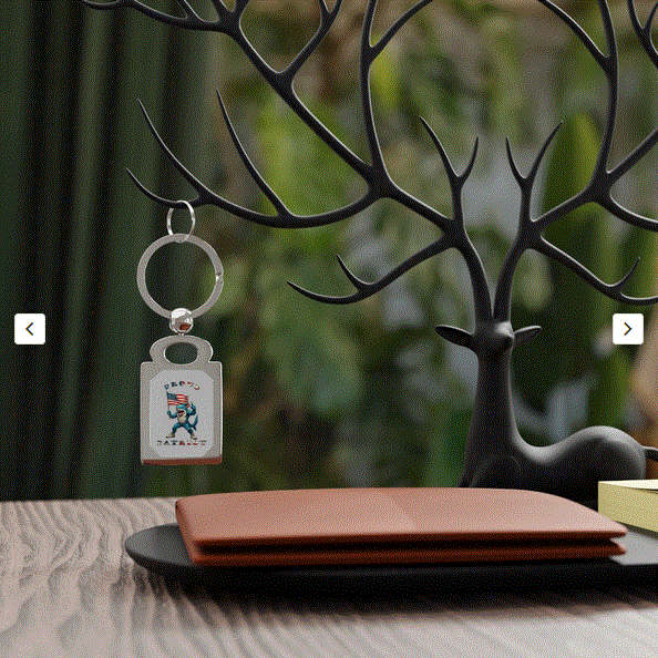 Keyring - Proud Patriot Shark