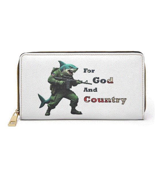 Zipper Wallet - For God and Country