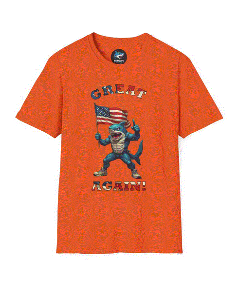 Graphic Tee - Great Again Shark T-Shirt