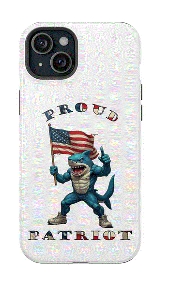 Phone Case - Proud Patriot Shark Design