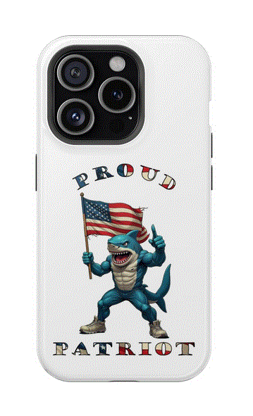 Phone Case - Proud Patriot Shark Design