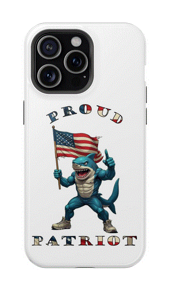 Phone Case - Proud Patriot Shark Design