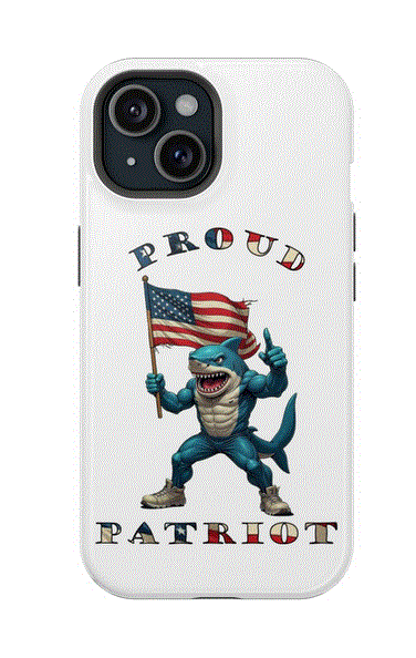 Phone Case - Proud Patriot Shark Design