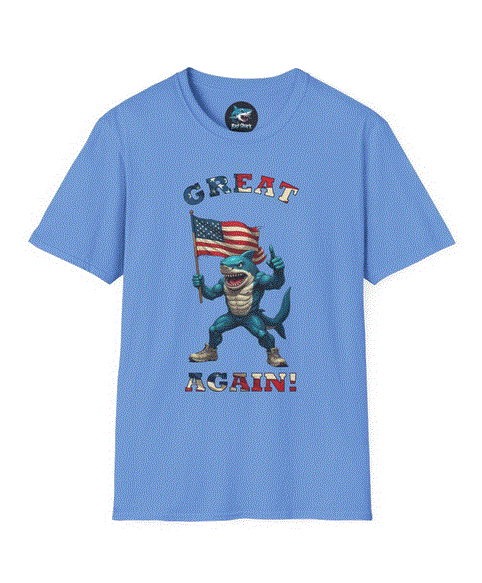 Graphic Tee - Great Again Shark T-Shirt