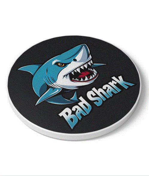 Ceramic Coaster - Bad Shark