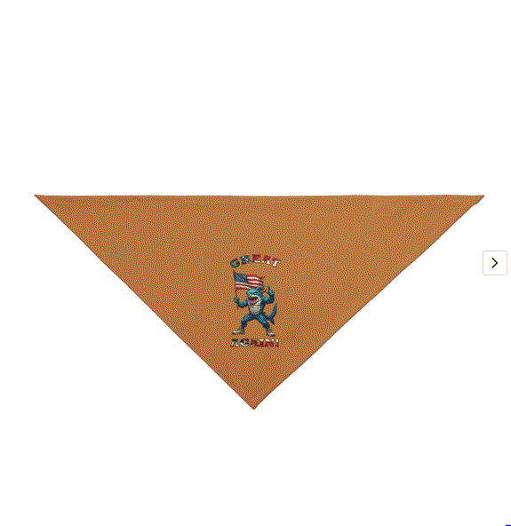 Pet Bandana – Shark ‘Great Again’ Design