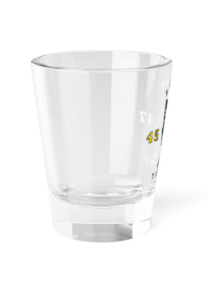 Commemorative 45 47 Proud Patriot Shot Glass, 1.5oz