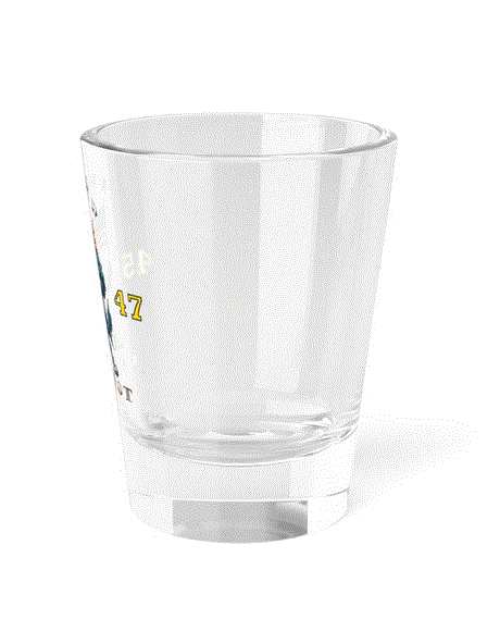 Commemorative 45 47 Proud Patriot Shot Glass, 1.5oz