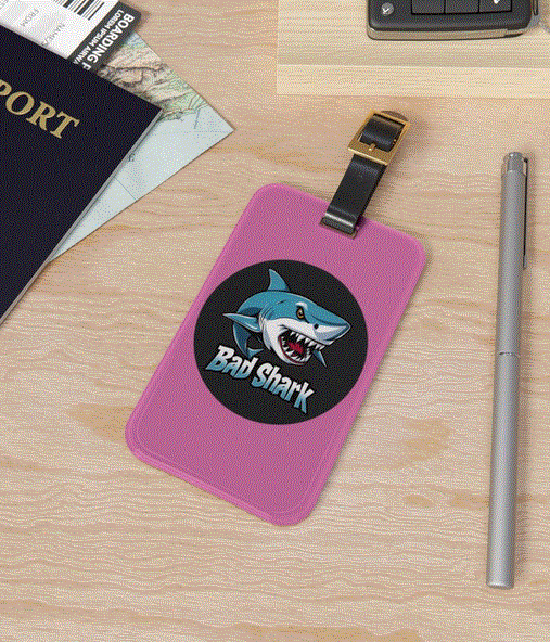 Luggage Tag - Bad Shark Design