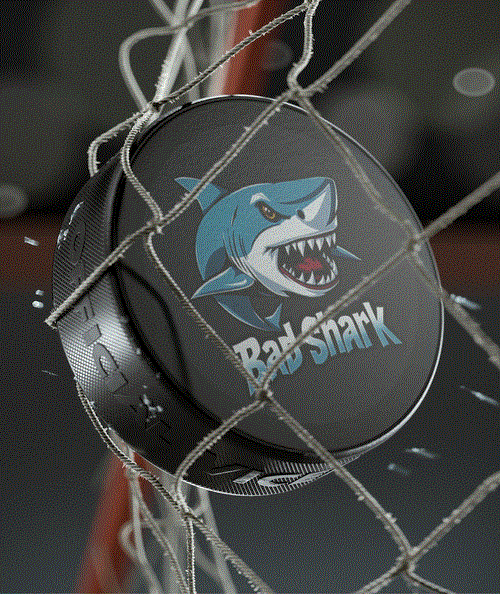 Hockey Puck - Bad Shark