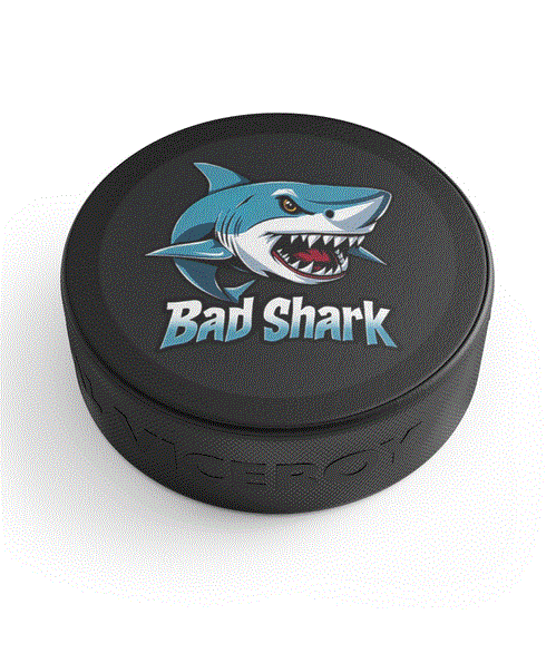 Hockey Puck - Bad Shark