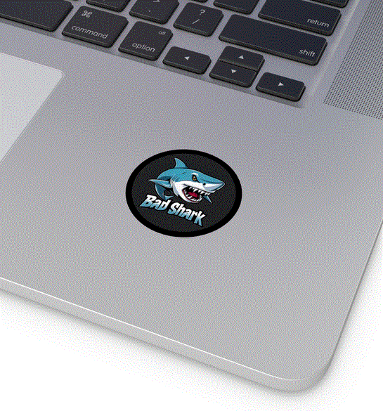 Vinyl Stickers - Bad Shark Design