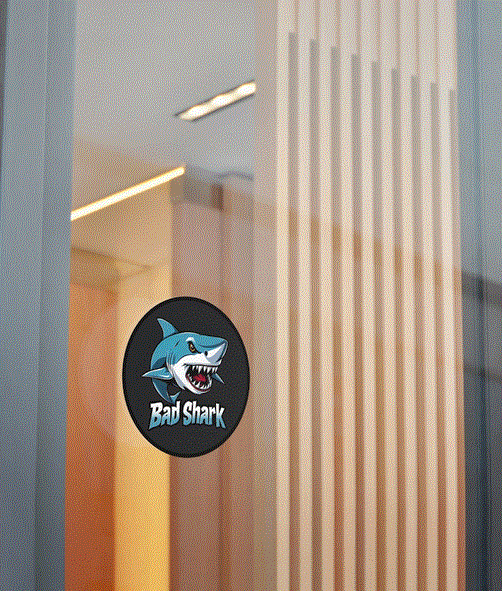 Vinyl Stickers - Bad Shark Design