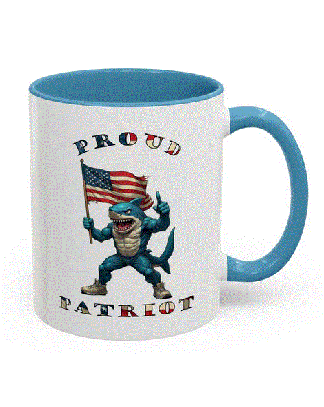 Mug - Proud Patriot Shark