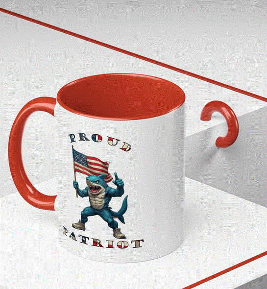 Mug - Proud Patriot Shark