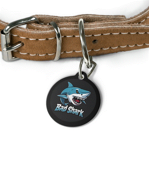 Pet Tag - Bad Shark Design