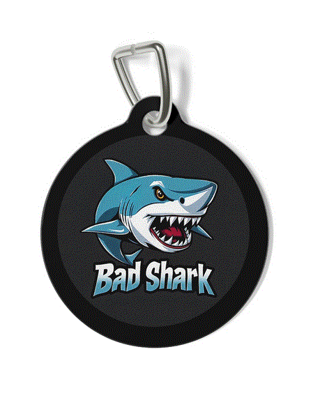 Pet Tag - Bad Shark Design