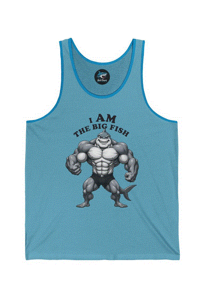 Tank Top - Body Builder Shark 'Big Fish'