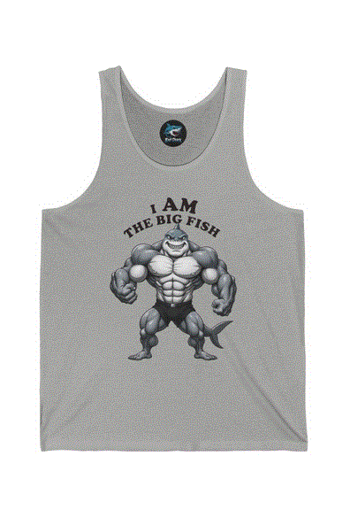 Tank Top - Body Builder Shark 'Big Fish'