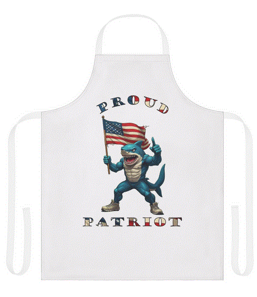 Apron - Proud Patriot Shark Design