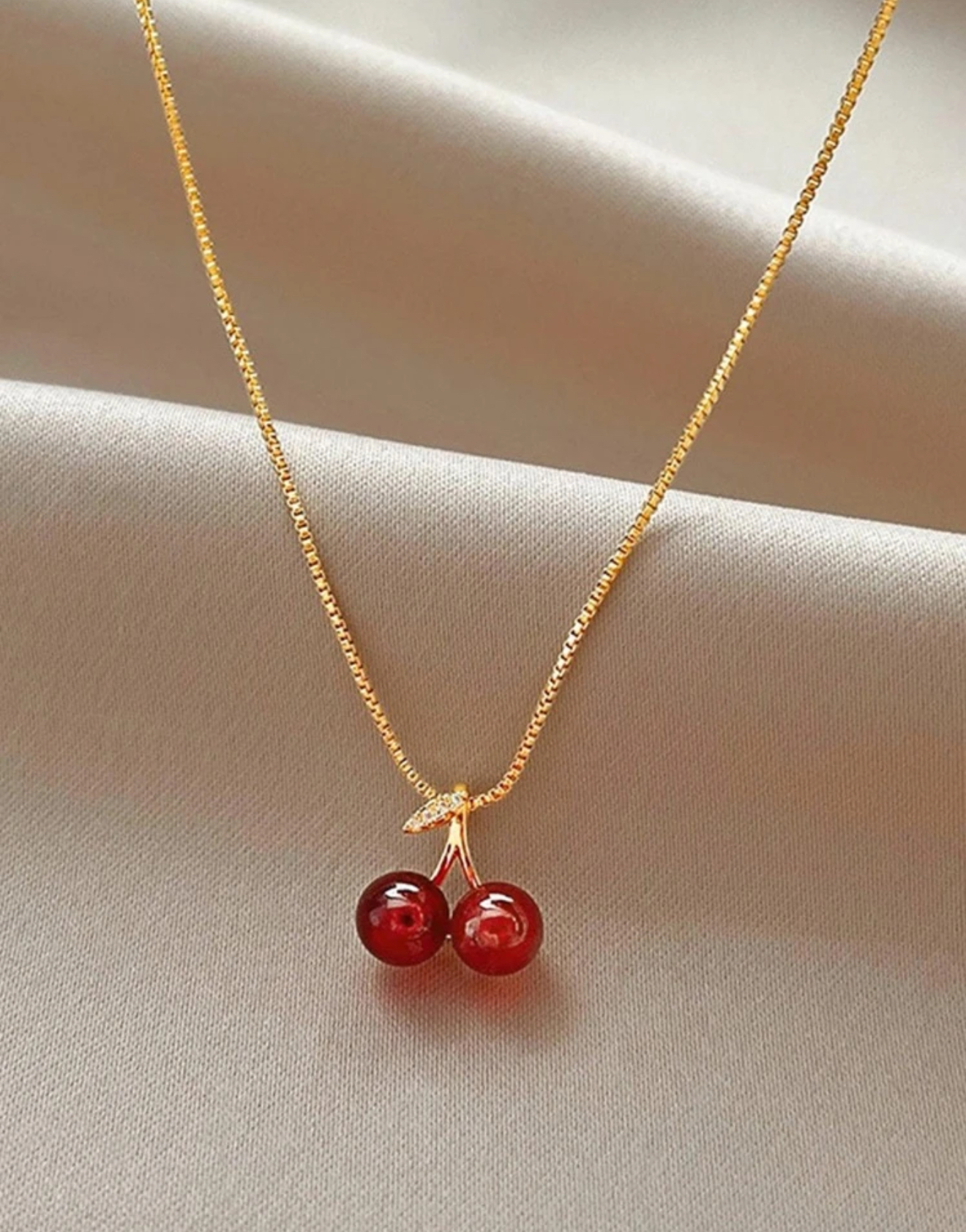 Cherry Pendant Necklace