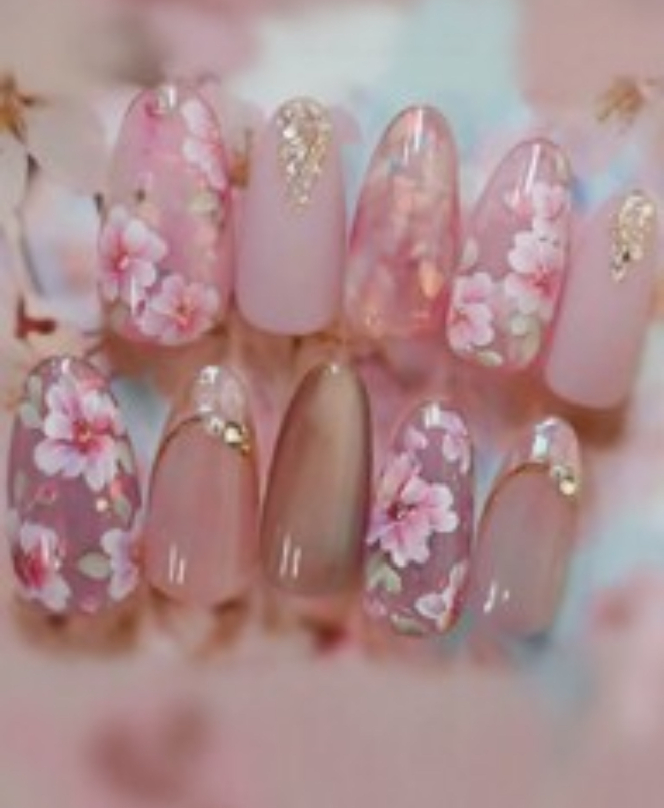 Floral Nail Set