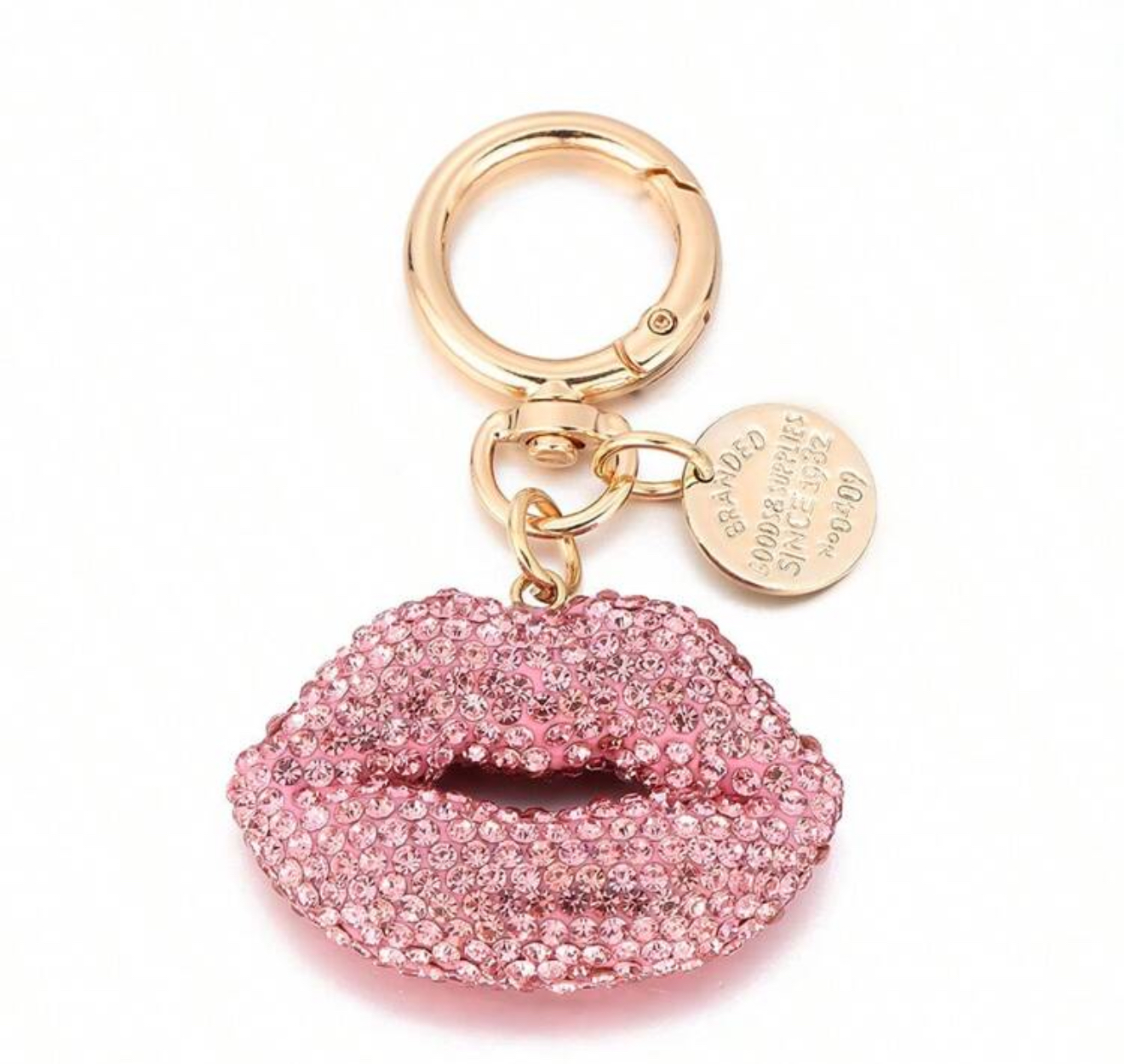 Pink Lip Keychain