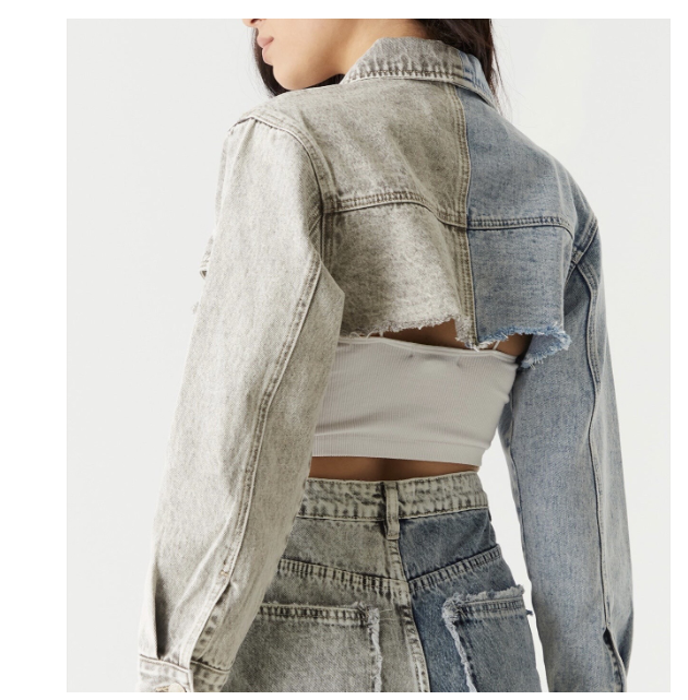 Fierce Cropped Denim Jacket