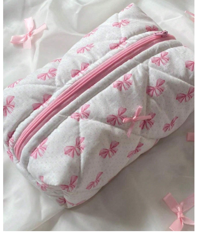 Pink Bow Glam Bag