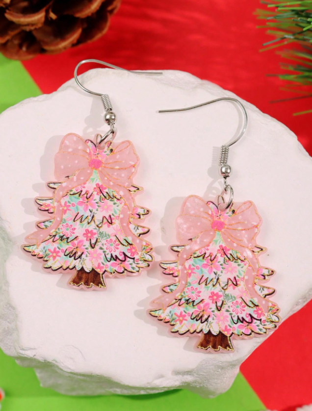 Festive Christmas Tree Earrings