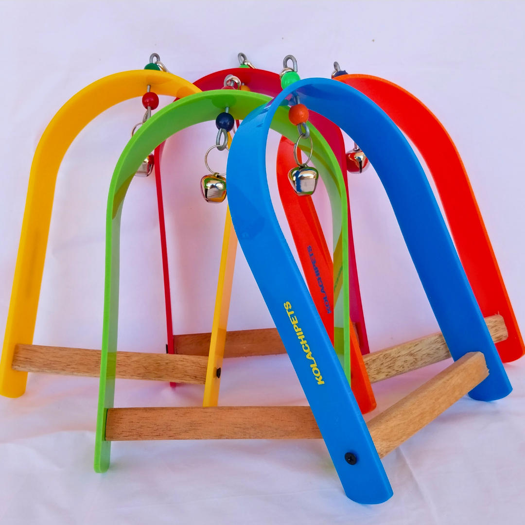 Kolachipets pack of 5 new design best acrylic wooden swing for bird cage and pet toy parrot boredom breaker pet accessories