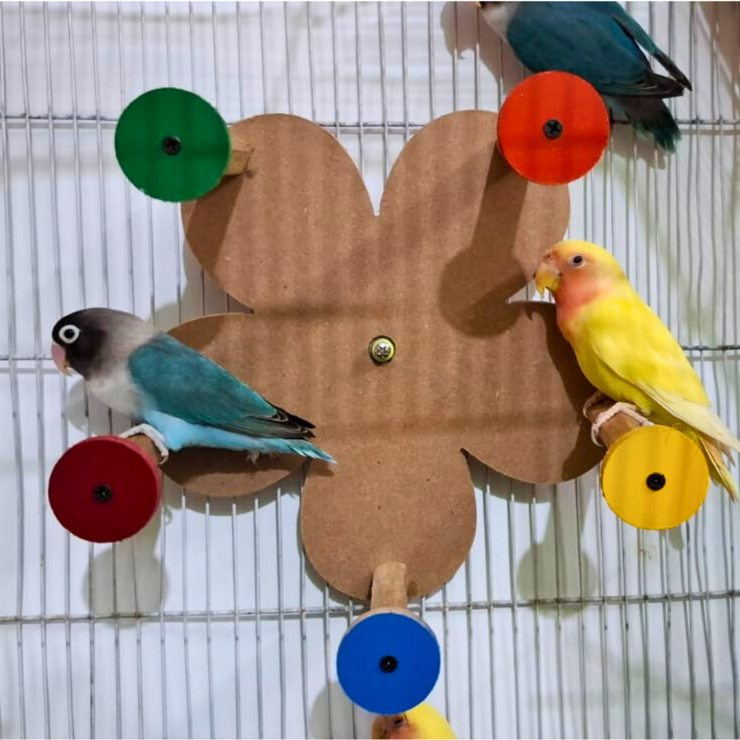 Bird Perch Flower Wheel
