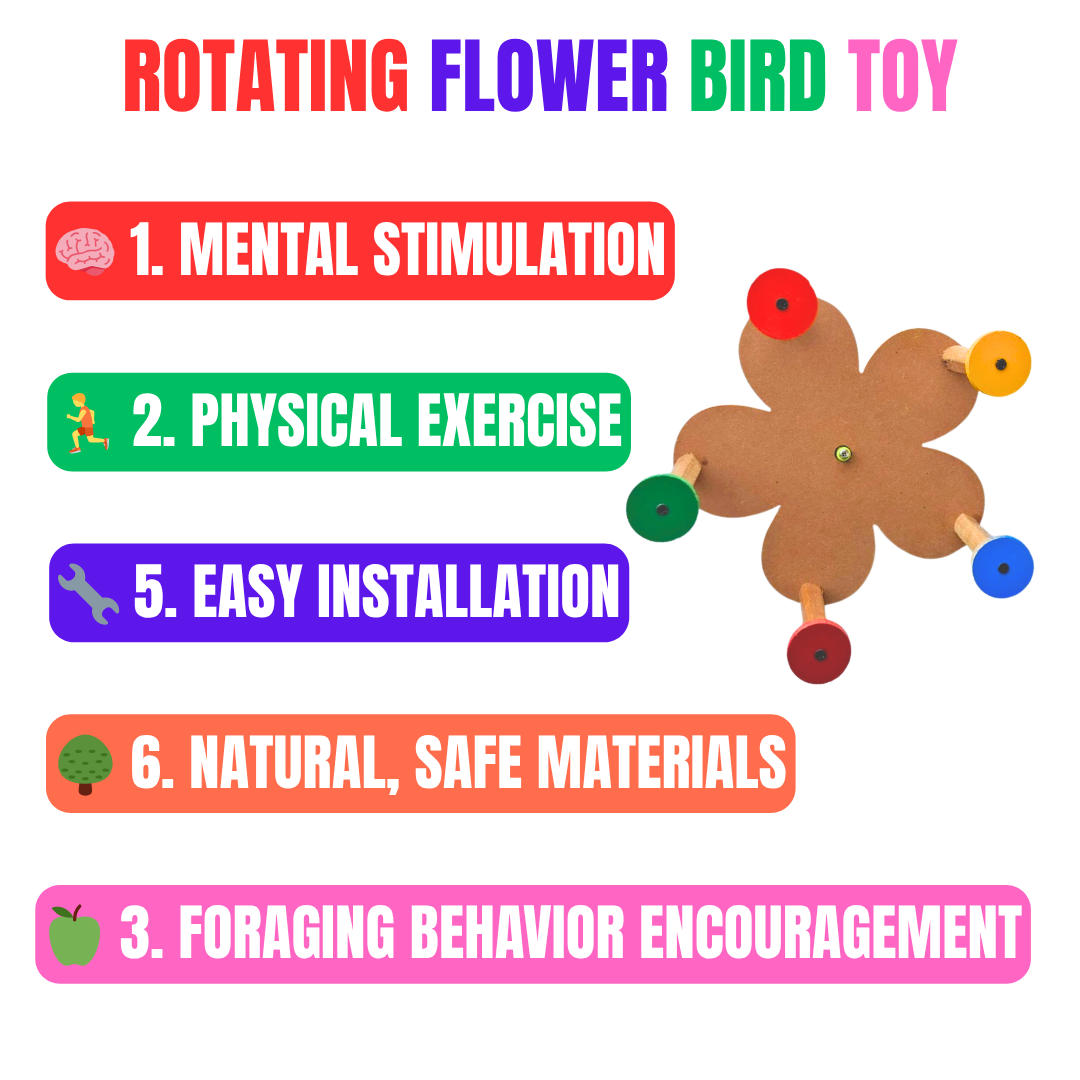 Bird Perch Flower Wheel