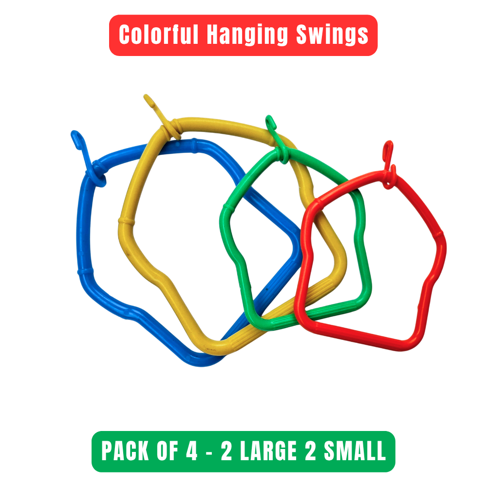 Kolachipets Bird Swing Set – Colorful Hanging Swings