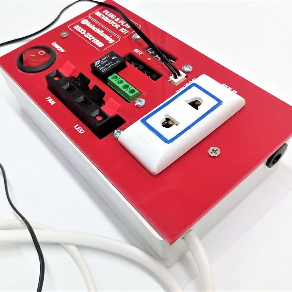 Plug & Play DIY Incubator Brooder Cage Temperature Controller Kit (Up to 100 Eggs Capacity)