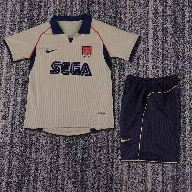 01-02 Arsenal Away Retro KIDS Football Kit
