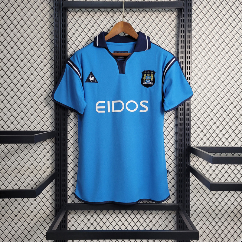 01-02 Man City Home MEN T-Shirt Fan Version