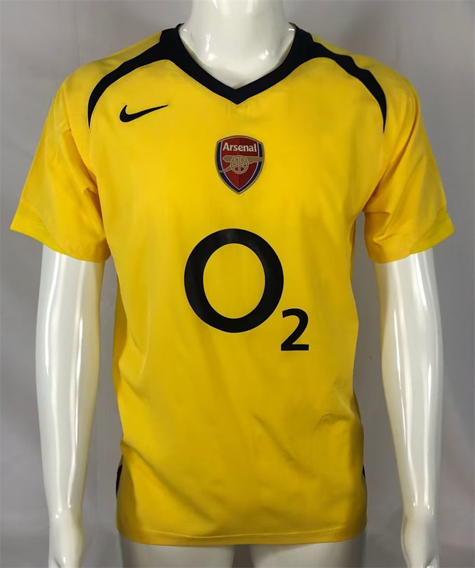 05-06 Arsenal Away Yellow Retro MEN T-Shirt