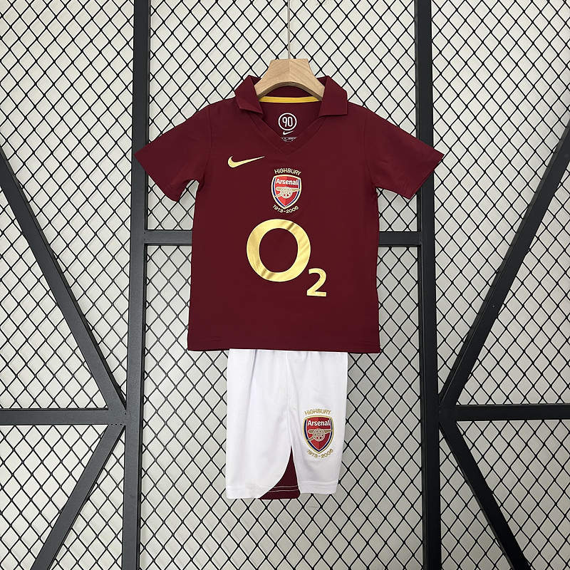 05-06 Arsenal Home Retro KIDS kit