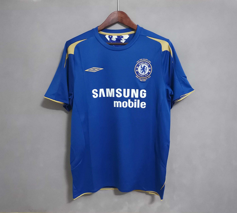 05-06 Chelsea Home MEN Retro T-Shirt Lampart 8