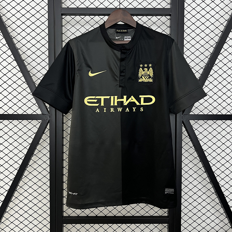 13-14 Manchester City Away retro Jersey