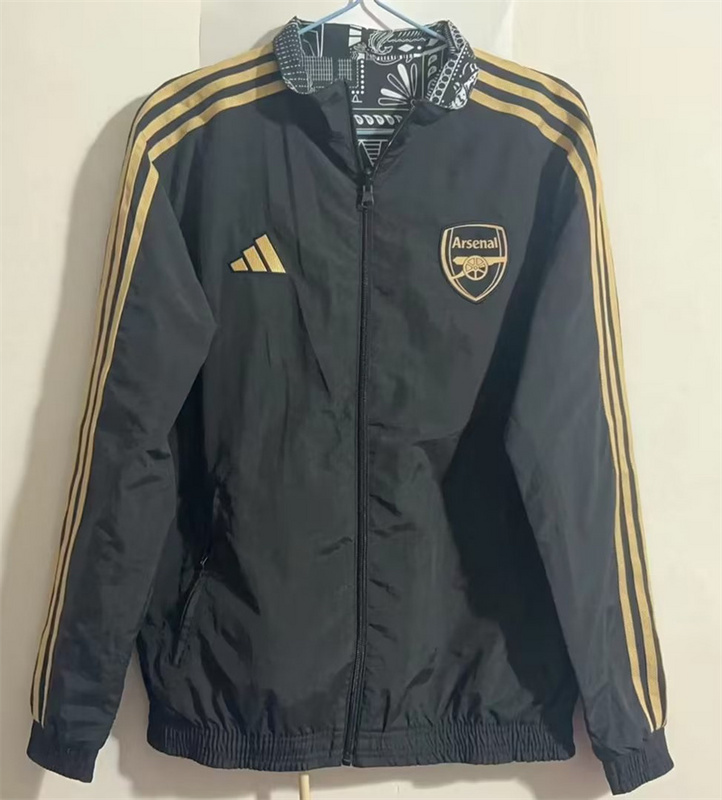 23-24 Arsenal black reversible Windbreaker