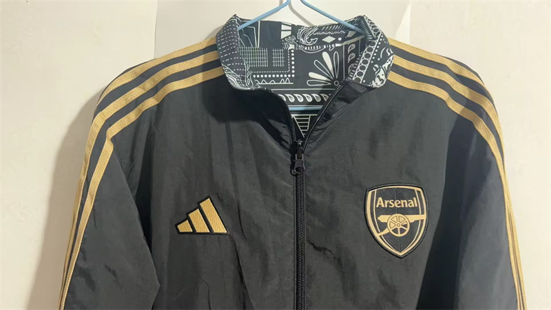23-24 Arsenal black reversible Windbreaker