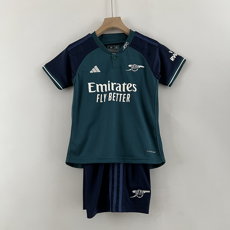 23-24 Arsenal third away kids kit size
